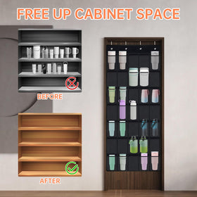 NiHome foldable door organizer saves space when not in use