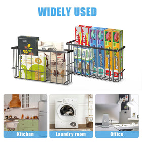 NiHome kitchen organization basket keeps wraps within reach