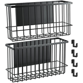 NiHome magnetic basket attached to fridge side for quick access to small items