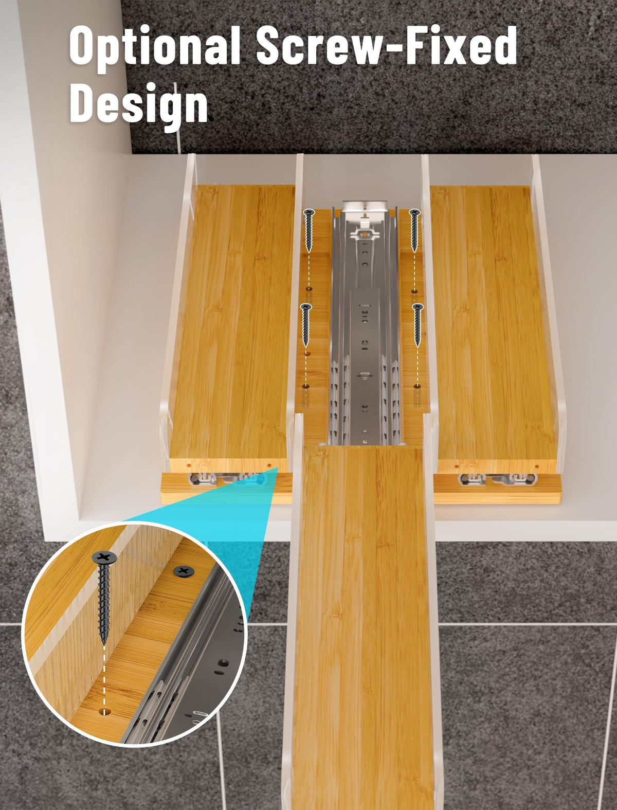 NiHome narrow cabinet configuration maximizes vertical space in small kitchens.