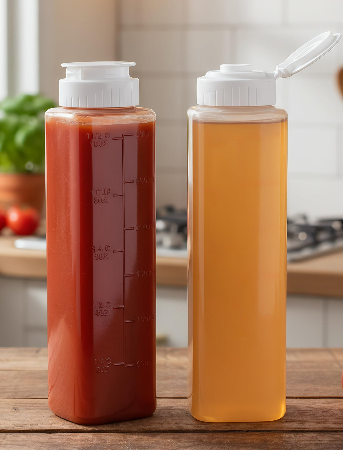 NiHome No Drip honey dispenser 10 oz bottle with easy squeeze for mess-free pouring