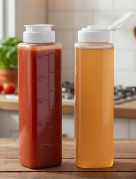 NiHome No Drip honey dispenser 10 oz bottle with easy squeeze for mess-free pouring