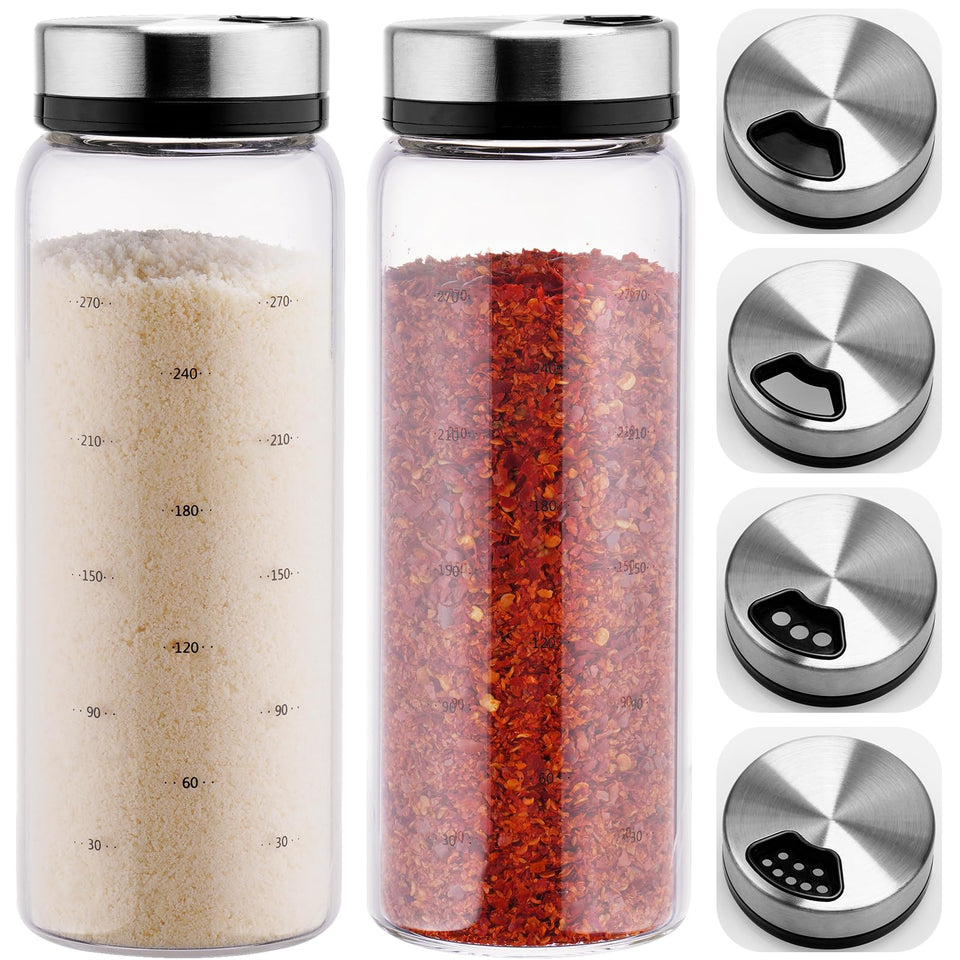 nihome shaker set with adjustable lids for parmesan cheese