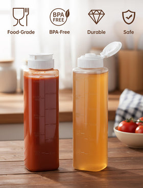NiHome transparent bottle shows remaining honey clearly