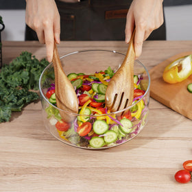 Versatile serving dish suitable for salads, fruits, and snacks.