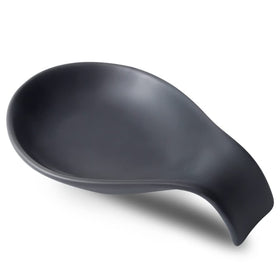 Nihow ceramic spoon rest with a stable 4-inch footprint on a kitchen counter.