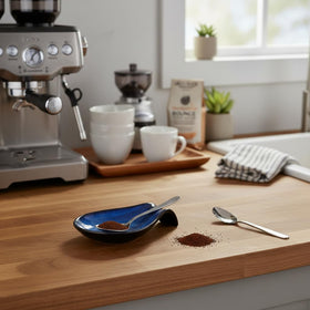 Nihow spoon rest used as a small plate by dining table