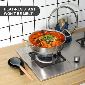 Nihow spoon rest placed on a clean countertop to keep utensils off the surface.