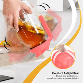 NIJIALGEXPY breast milk storage pitcher keeps milk fresh with a secure seal.