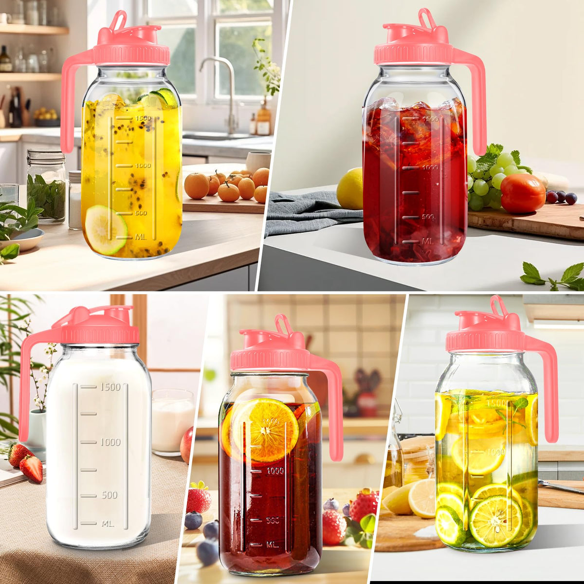NIJIALGEXPY durable thick-glass pitcher adds elegance to daily hydration and gatherings.