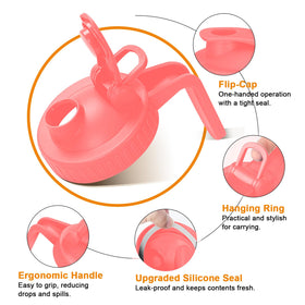 NIJIALGEXPY leakproof lid pitcher prevents spills during picnics or transport.