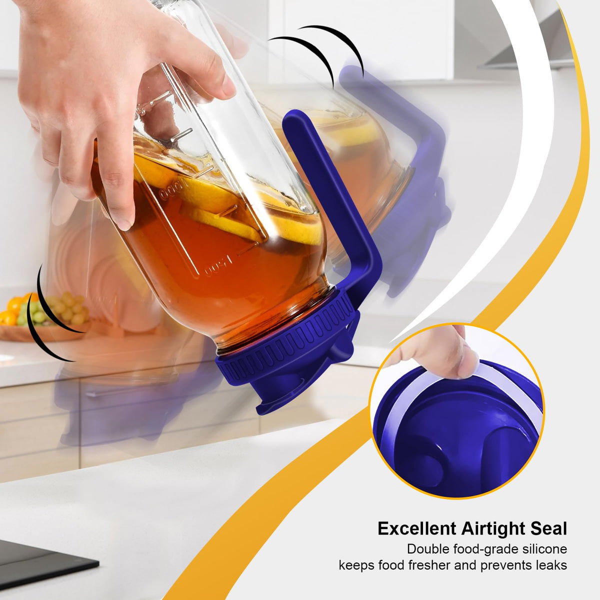 NIJIALGEXPY airtight lid keeps beverages fresh and contamination-free.