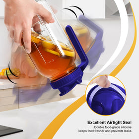 NIJIALGEXPY airtight lid keeps beverages fresh and contamination-free.