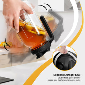 NIJIALGEXPY thick-glass pitcher offers lasting durability for daily use