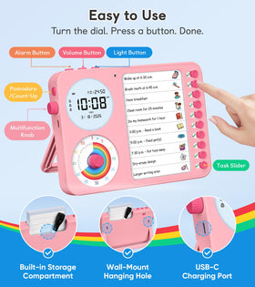 Nikafly planning board pink for versatile home and school planning