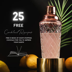 Nikita by Niki rose gold 5-piece bartender kit with spoon and jigger.