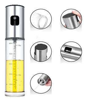 NIKKIER stainless steel and glass construction safe for edible oils.
