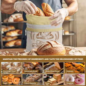 NIKKOUR reusable kitchen storage bag reduces plastic waste.