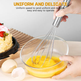 NileHome whisk hanging design for easy kitchen storage.