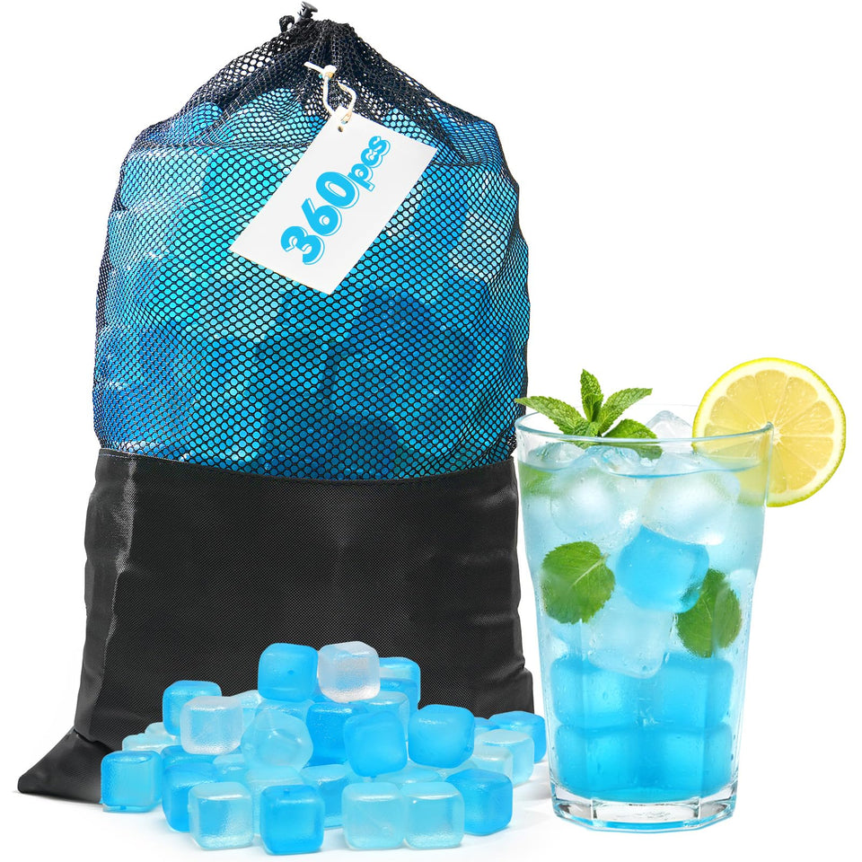 Nilpferd 360-pack ice cubes in a glass stay cold without dilution
