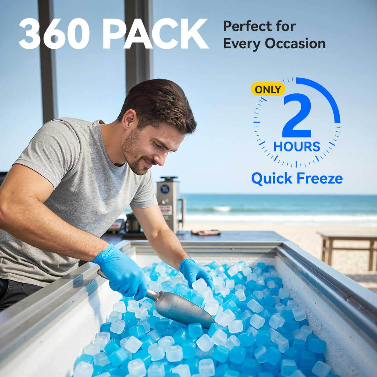 Nilpferd BPA-free ice cubes for safe food and drink cooling