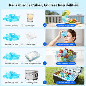 Nilpferd quick freeze ice cubes chill fast in about two hours