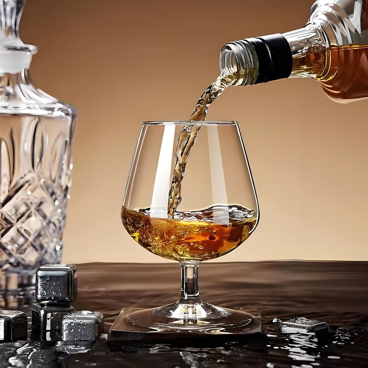 ninesung 11.5 oz capacity glass perfect for neat pours.