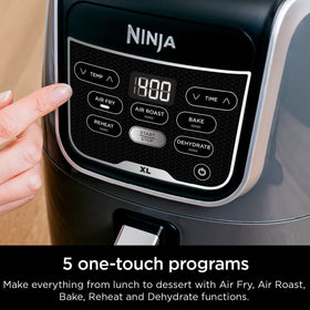 Ninja AF150AMZ five-in-one controls highlighting versatile cooking options.