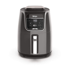 Ninja AF150AMZ XL air fryer basket showing 5.5 qt capacity for family meals.