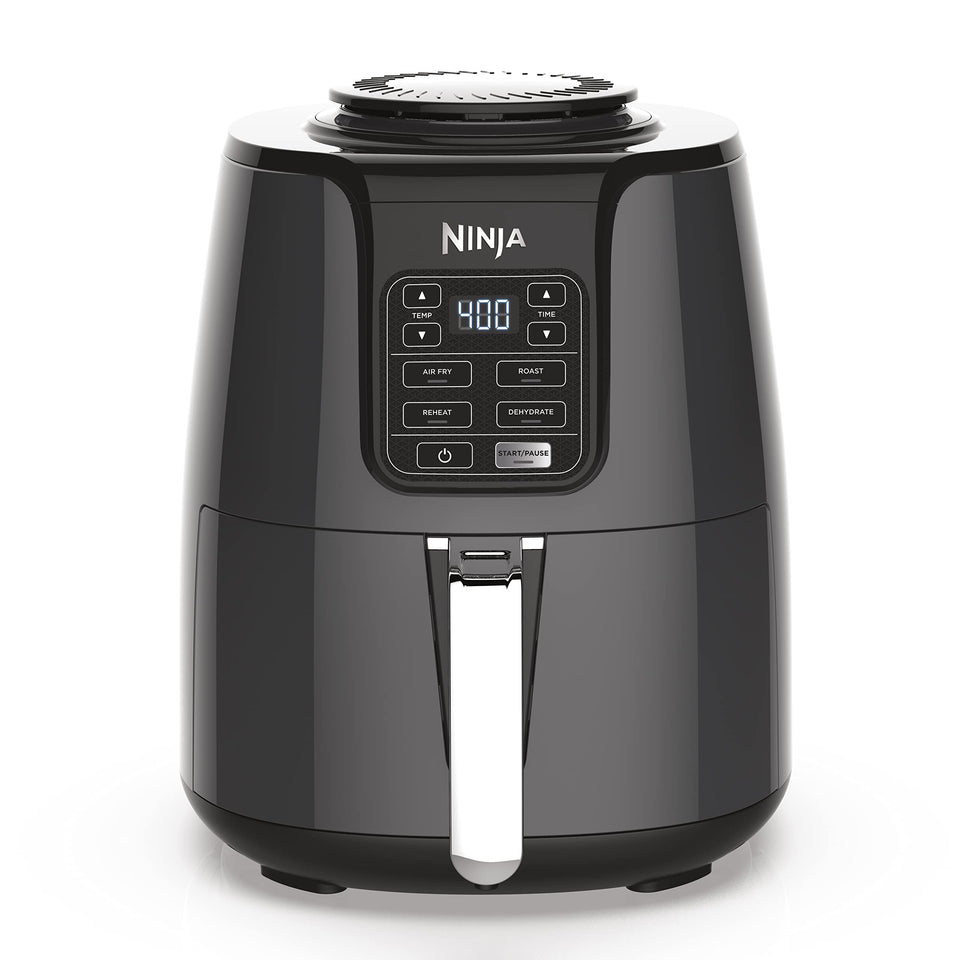 Ninja AF101 4qt basket with crisper plate ready for even crisp results