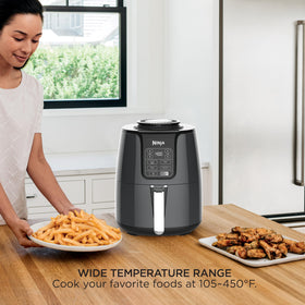 Ninja AF101 fries turning golden, ideal for quick weeknight meals