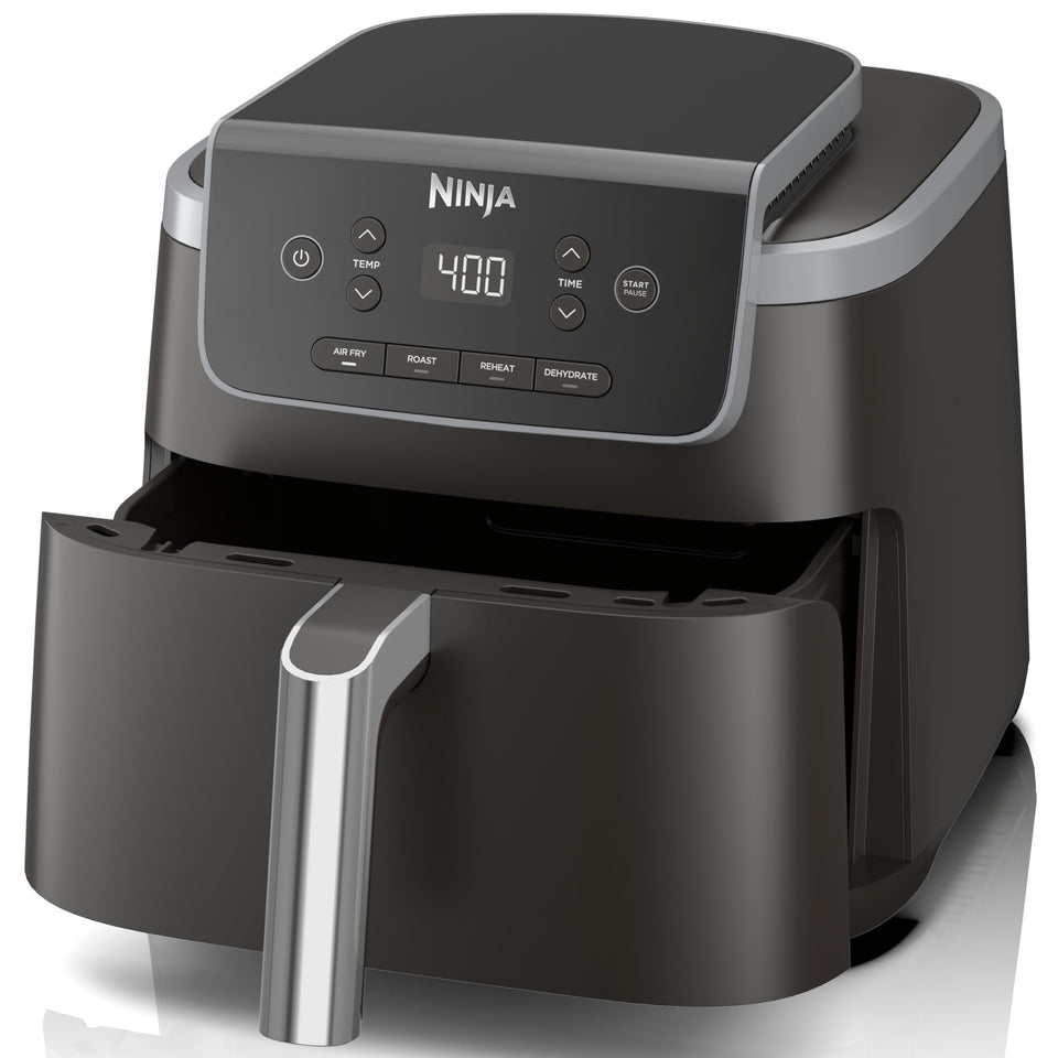 Ninja Air Fryer Pro 5qt basket image highlighting large capacity for family meals