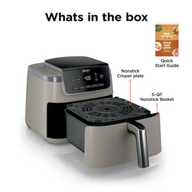 Ninja Air Fryer Pro 5 Qt nonstick basket for quick cleanup