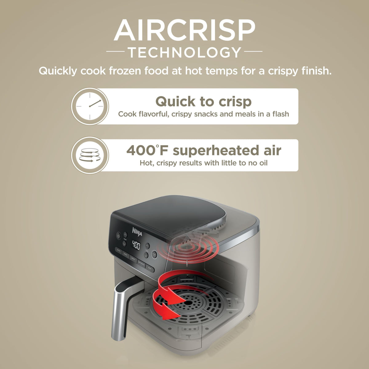 Ninja Air Fryer Pro 5 Qt crisper plate ready for crispy results with less oil
