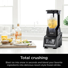 Ninja BL642 blender in action creating smoothies and sauces
