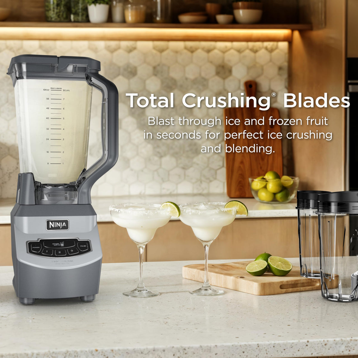 Ninja BL660 16oz to-go cups enable on-the-go smoothies.
