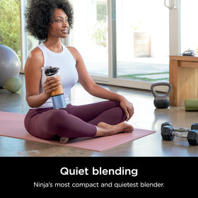 Ninja Blast CrushBlade assembly pulverizes ice for smooth frozen drinks