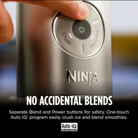 Ninja Blast Max Auto IQ programs shown for smoothie, crush, and blend