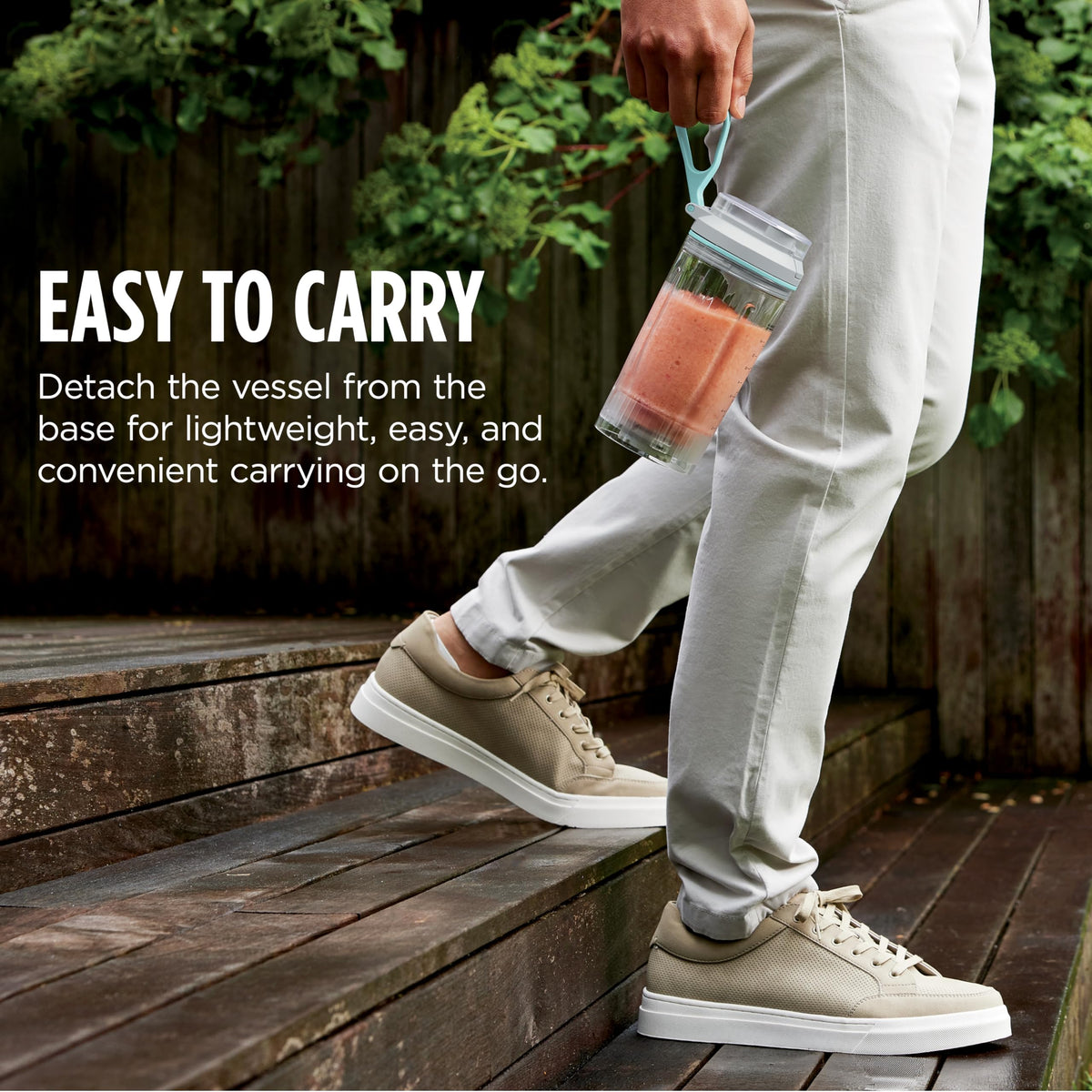 Ninja Blast Max rechargeable base delivers extended cordless blending.