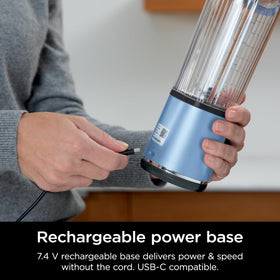 Ninja Blast metallic blue finish adds style to kitchen and travel