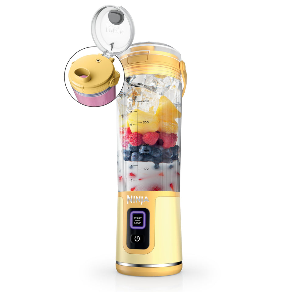 Ninja Blast portable blender base powering cordless blending on the go.