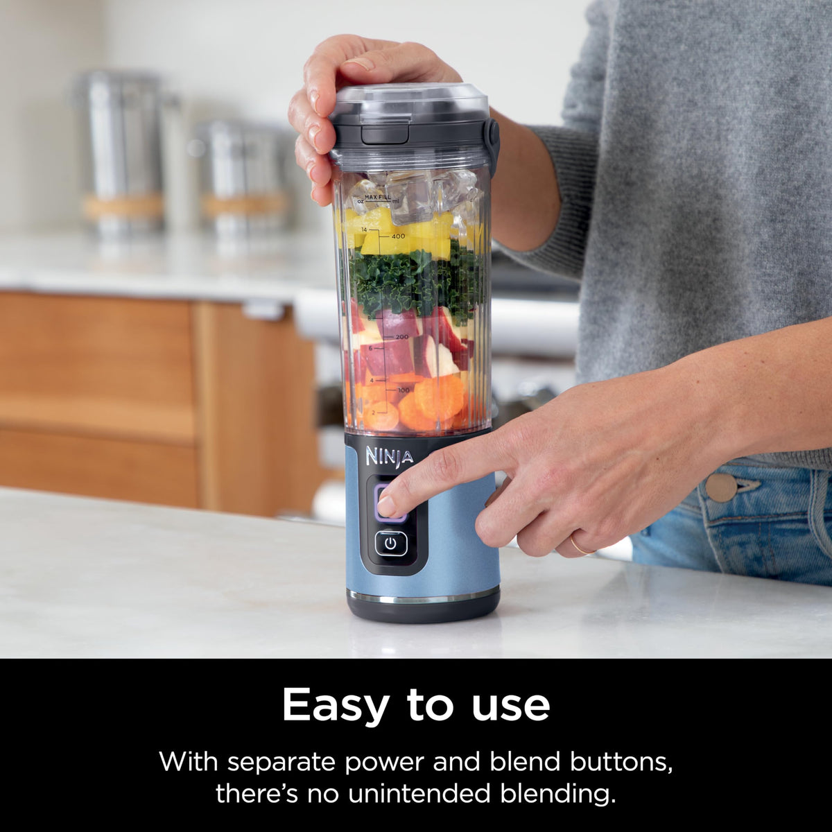 Ninja Blast top-rack dishwasher-safe parts simplify cleaning after blends
