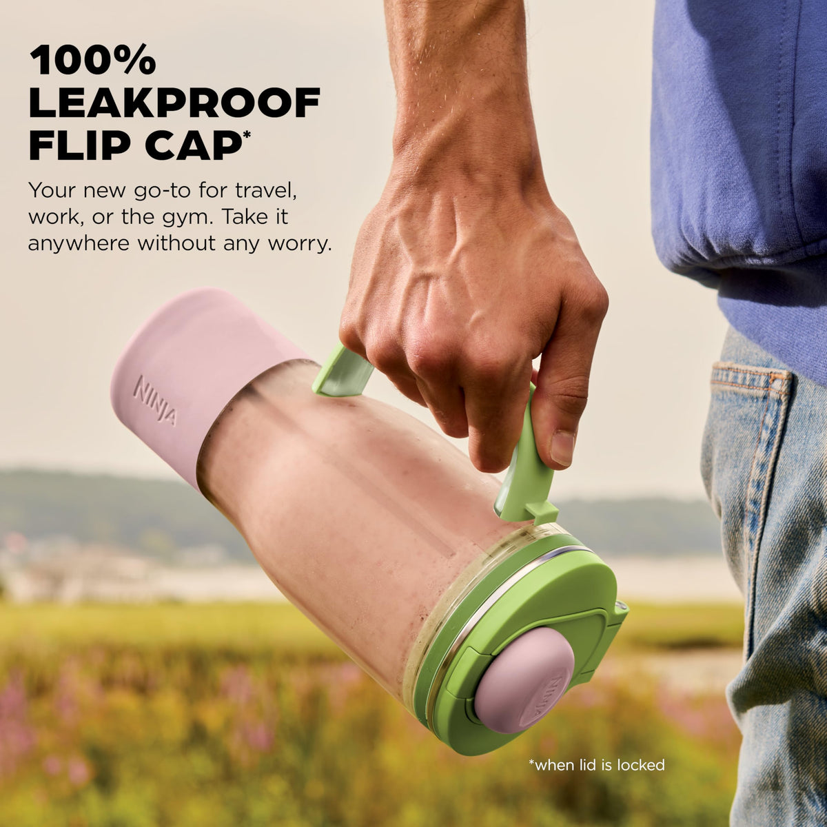 Ninja Blendboss detachable straw for flexible sipping
