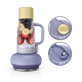 Ninja Blendboss ice-crush base powering smooth, snow-like ice for drinks.