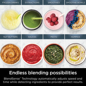 Ninja blendsense dial guides blending mode for smooth results.