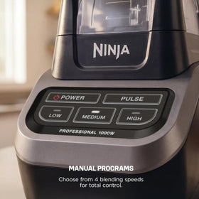 Ninja BPA-free dishwasher-safe pitcher simplifies cleanup.