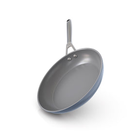 Ninja Ceramic Pro 10.25-inch fry pan top view shows even heat distribution for reliable searing.