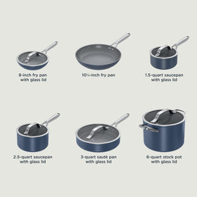 Ninja Ceramic Pro 11-Piece Set 11-inch fry pan shows easy release and quick searing