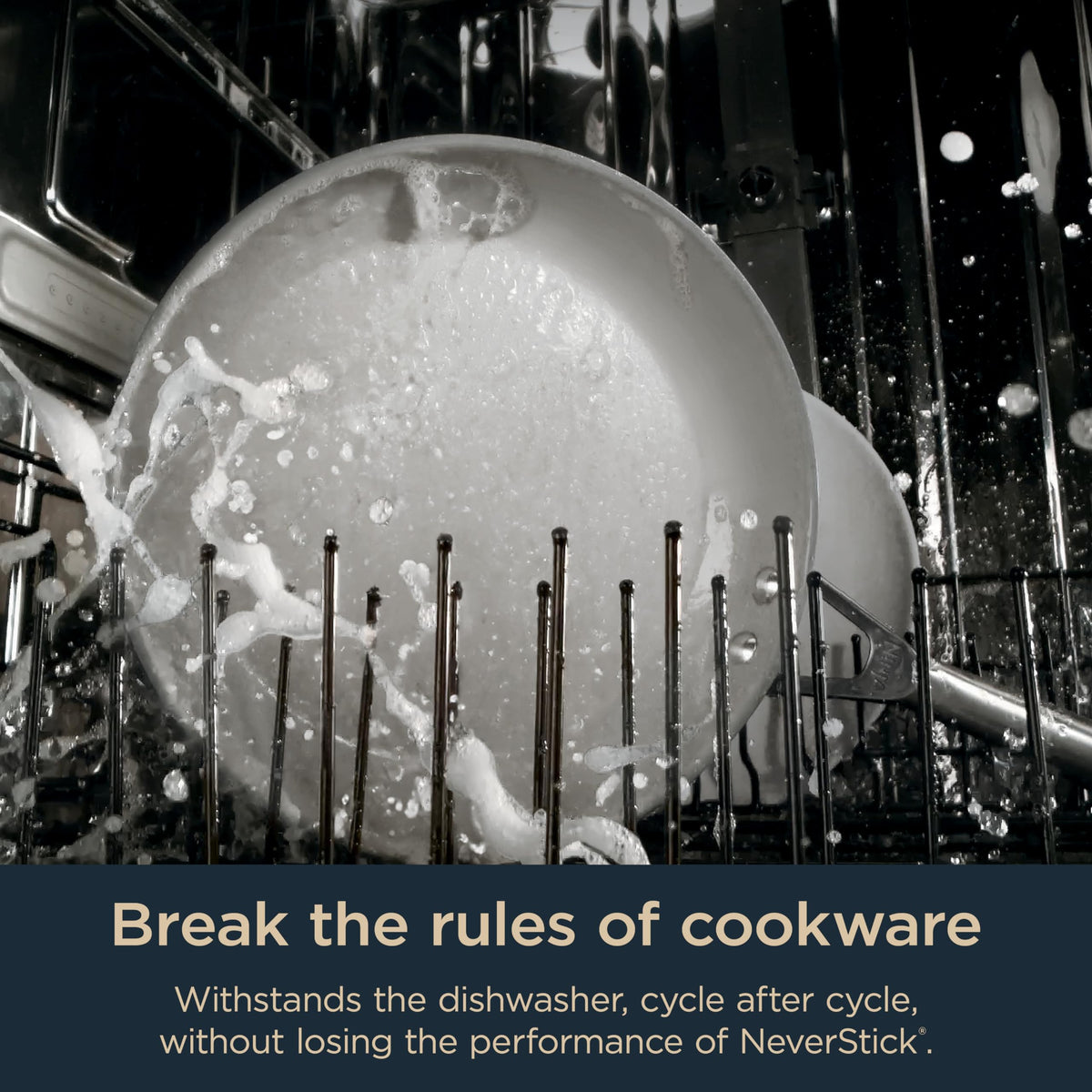 Ninja Ceramic Pro pan is dishwasher safe for easy cleaning.