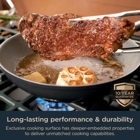 Ninja Ceramic Pro induction-ready pan demonstrating universal stovetop compatibility.